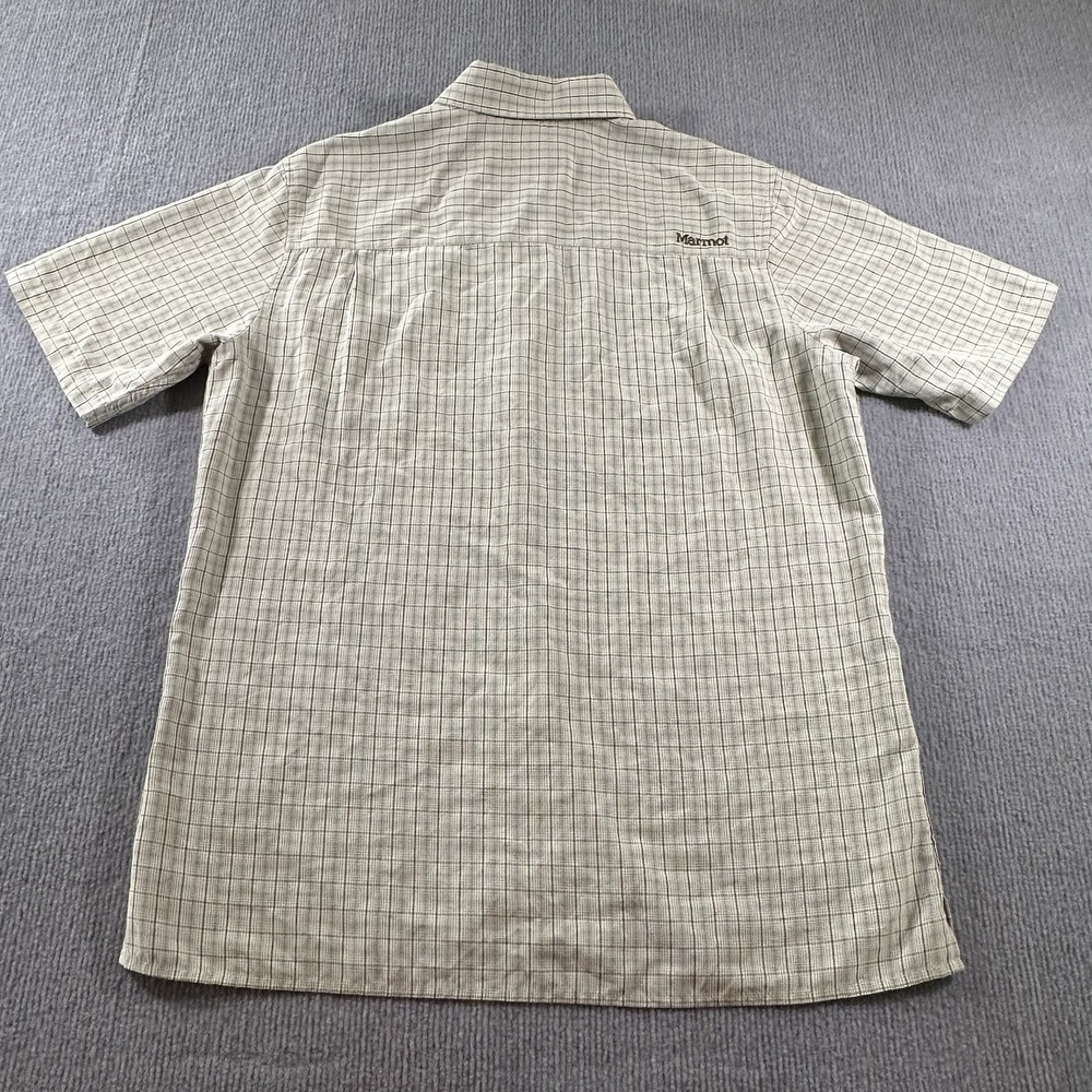 Marmot for Life Button Up Front Short Sleeve Casual Shirt Mens Medium M - Picture 6 of 8